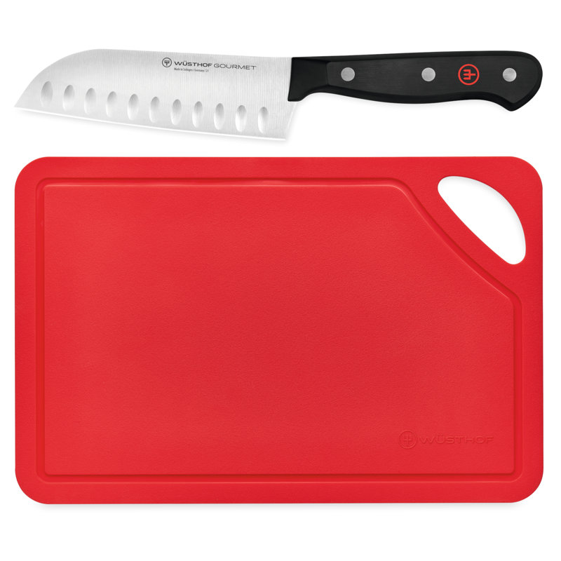 Ensemble de tapis de découpage rouge 5 po et 10 po WÜSTHOF Gourmet, Rouge