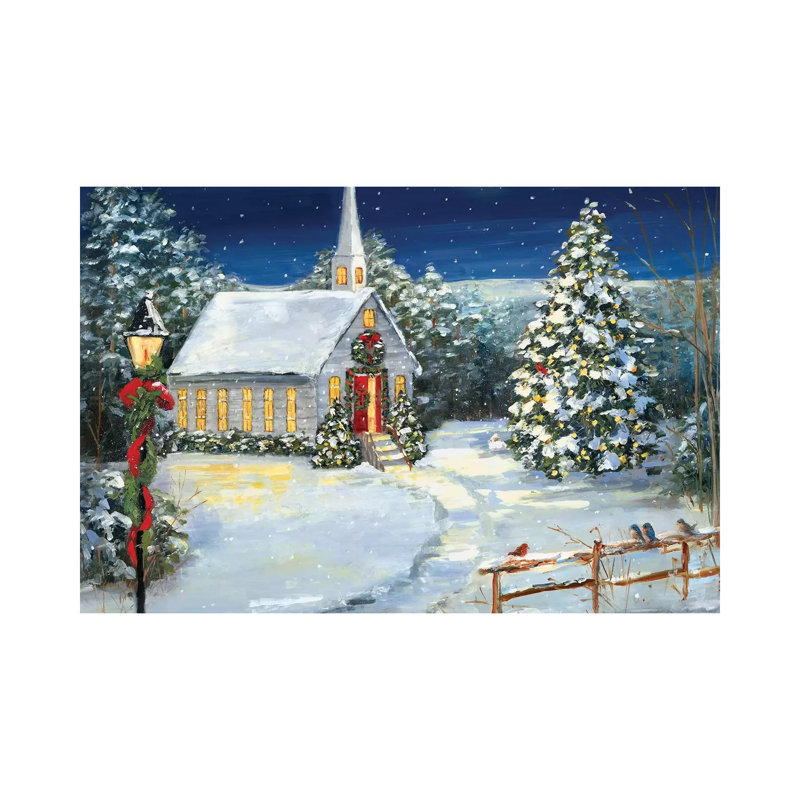 Holy Night by Sally Swatland - Print on Canvas, 30.48 cm H x 45.72 cm W, Wrapped Canvas