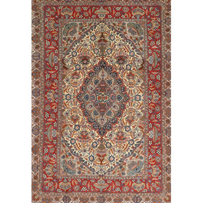 Tapis brun à motif oriental