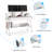 Edeltraud Writing Desk with Drawers, White Desk-175753550