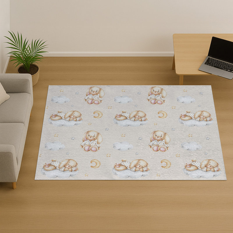 Geometric Shapes Area Rug, Rectangle 140 x 200 cm