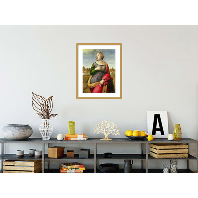 «St. Catherine of Alexandria» par Raphael, impression giclée encadrée