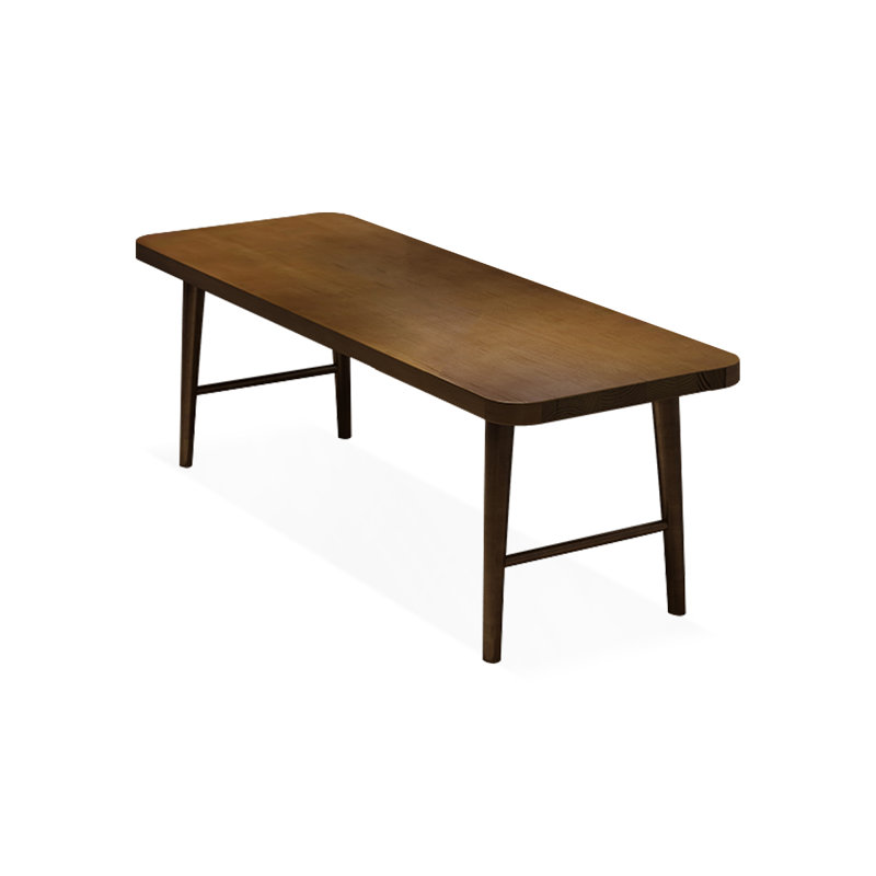Bureau rectangulaire en bois massif noyer, H 29,53 po x l 62,99 po x P 23,62 po