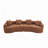 Boneless Curved Chenille Compression Modular Sofa-94145559