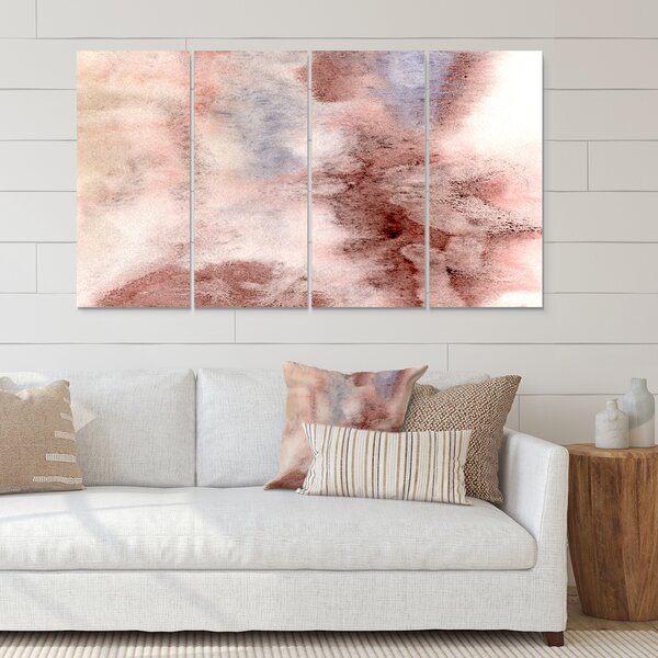 Bless international Pastel Abstract With Blue Pink And Dark Red Spots ...