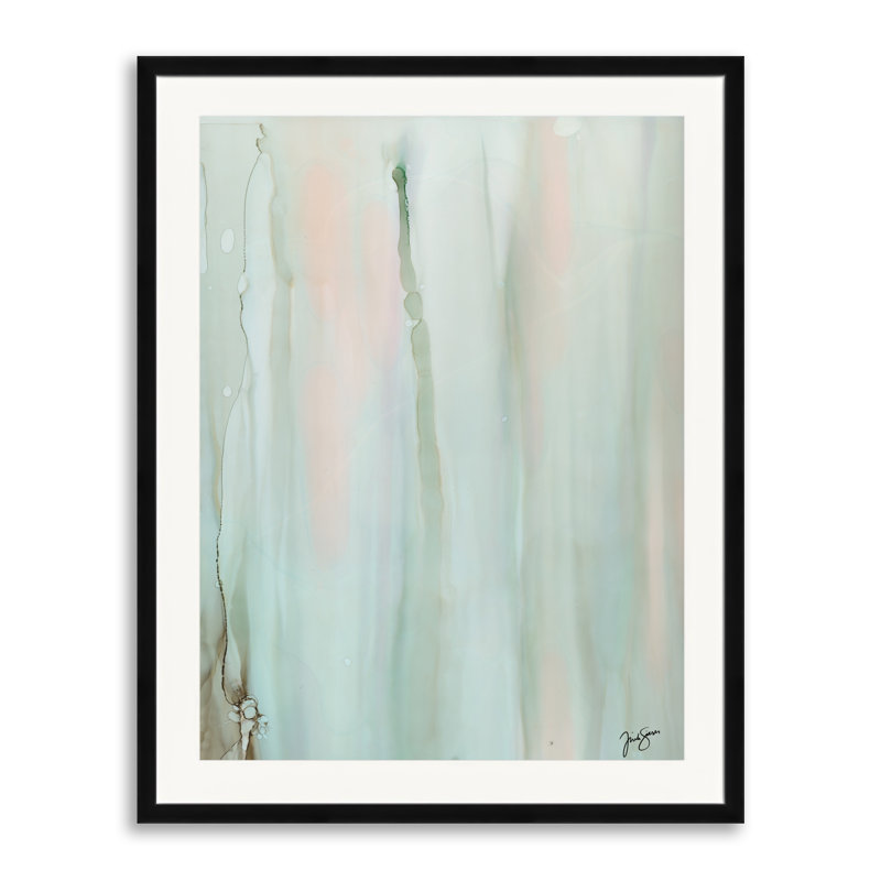 Trish Sierer " Seaglass " by Trish Sierer, 31.2" H x 25.2" W, Black Framed Paper