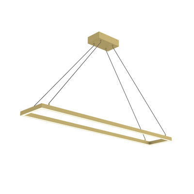Piazza 1 - Light Brushed Gold LED Single Pendant