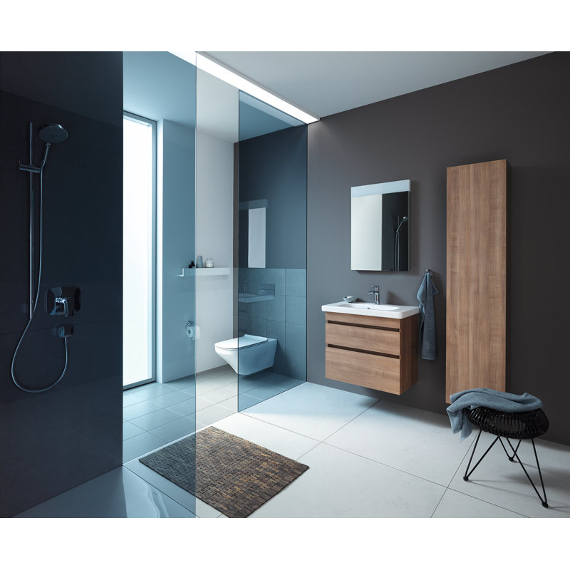 Meuble-lavabo simple mural Durastyle, Chêne