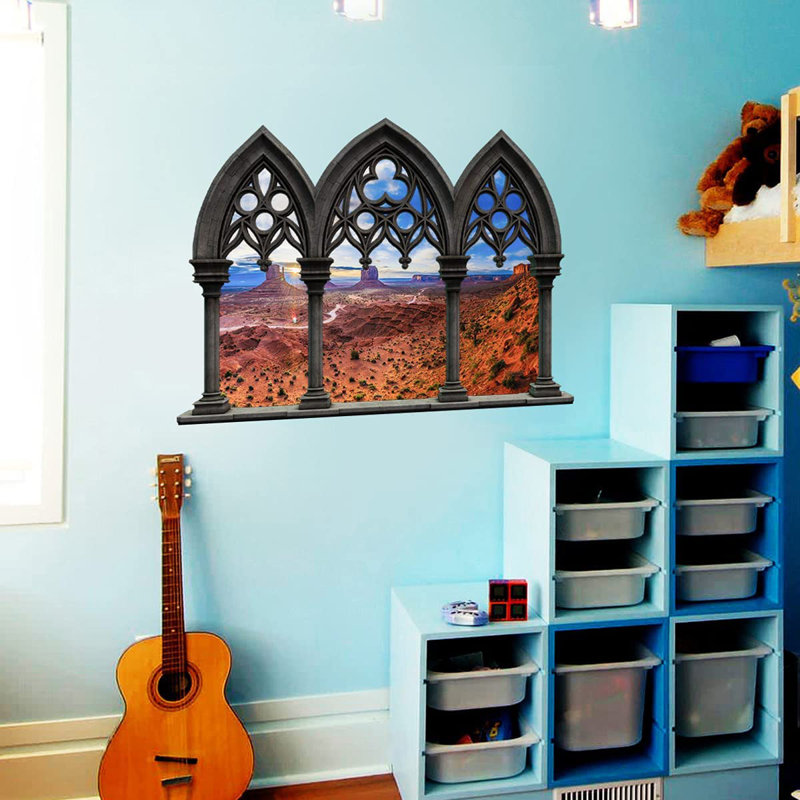 Landscape & Nature Non-Wall Damaging Wall Decal, 28" H x 38" W