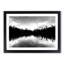 Forest Reflecting on a Lake in Abstract - Picture Frame Painting Print-55724166-55724171