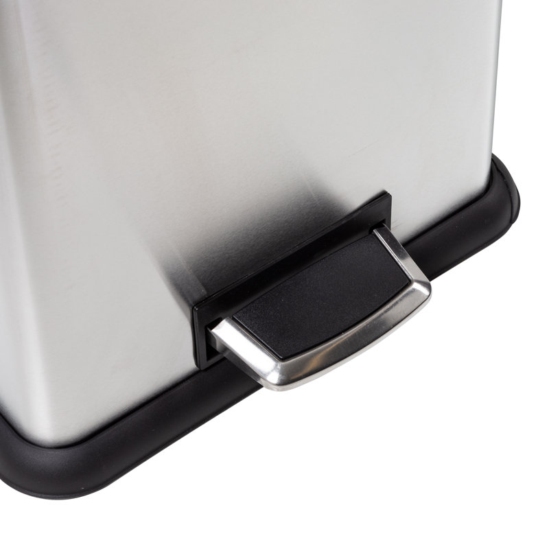 Poubelle à pédale 15,3 gallons en acier