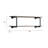 Defreitas 2-Tier Wall-Mounted Shelf with Metal Frame