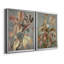 Ancien automne I - ensemble de 2 reproductions d'art sur toile encadrées-393261002-393261008