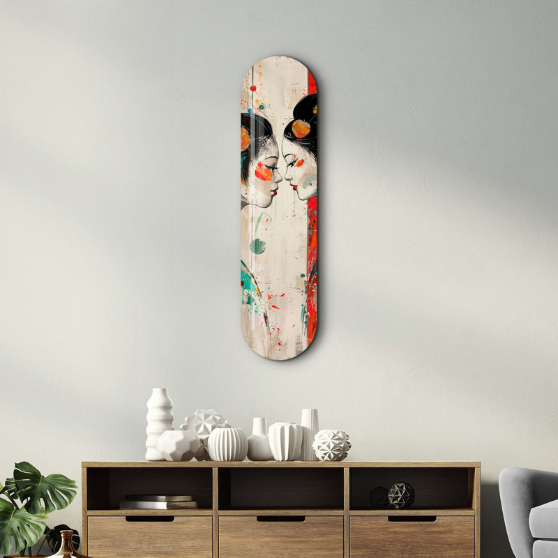 Peinture décorative en verre trempé