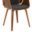 111.8cm H Linen Upholstered Armchair