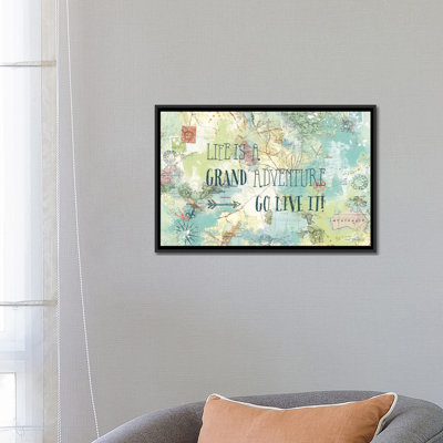 «Map Sentiments I», art textuel sur toile