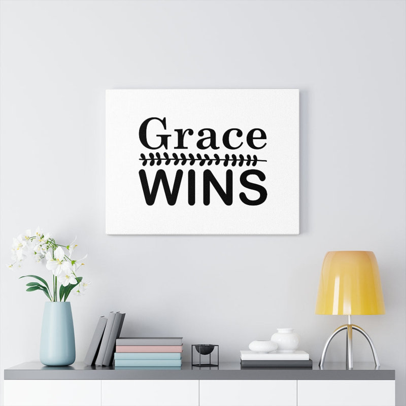 Grace Wins - Wrapped Canvas Print, 46cm H x 61cm W