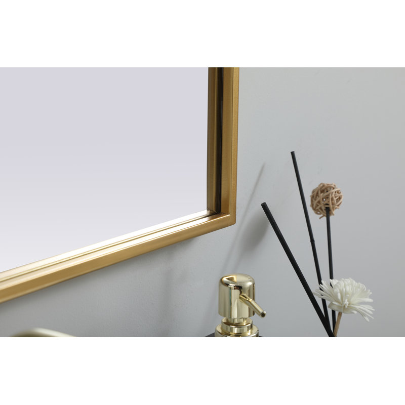 Miroir mural Sabine, Laiton, 36 po x 24 po