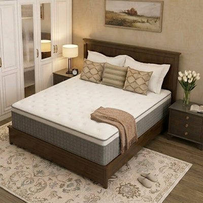 Matelas hybride en gel 10 po avec ressorts ensachés - Isolation de mouvement, soutien des bords et soulagement de la pression pour un sommeil profond - Certifié CertiPUR-US et OEKO-TEX
