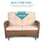 Lankin Wicker 6 - Person Patio Conversation Set with Cushions