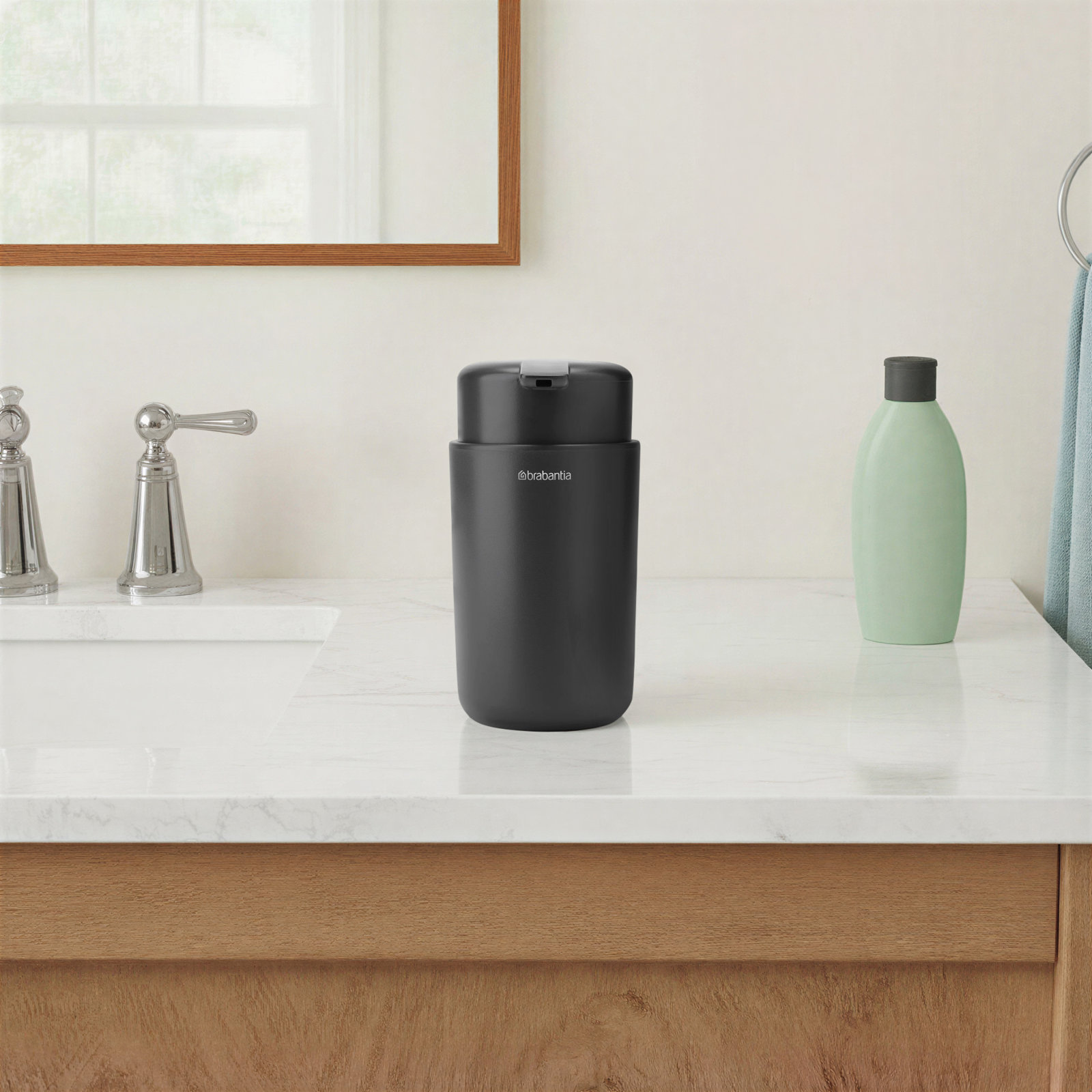 ReNew Soap Dispenser, Dark Gray