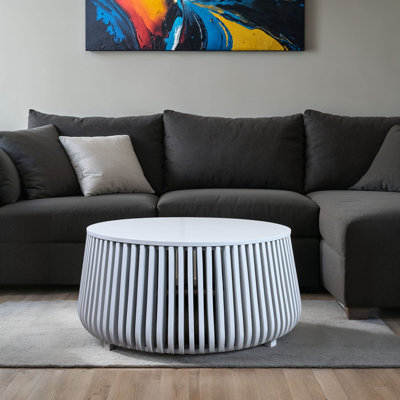 Table basse Elegant White 36 po x 16,5 po