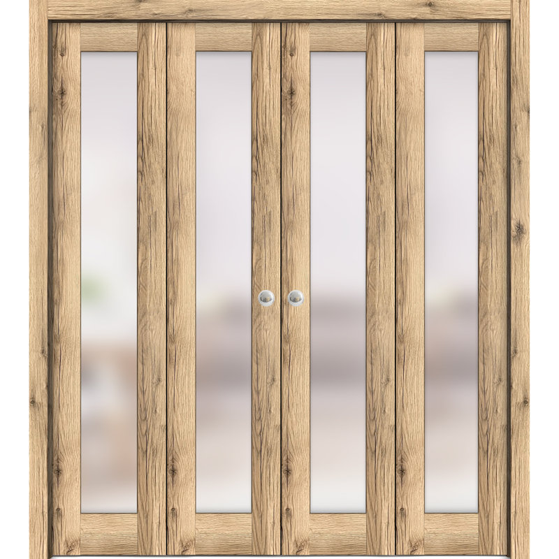 Porte pliante à panneaux en bois Planum, 72 po x 96 po