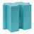 3-Piece Artistic Puzzle Table Set,Modular MGO Side Tables With Interlocking Design (2 Convex & 1 Concave)-190625406