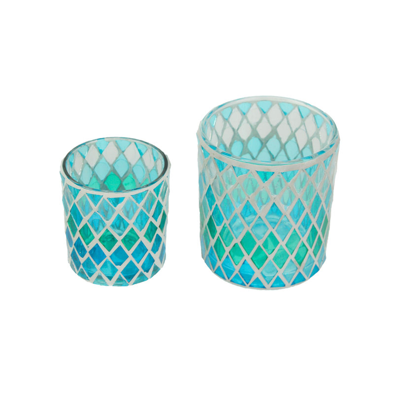 4'' H Glass Tabletop Tealight Holder