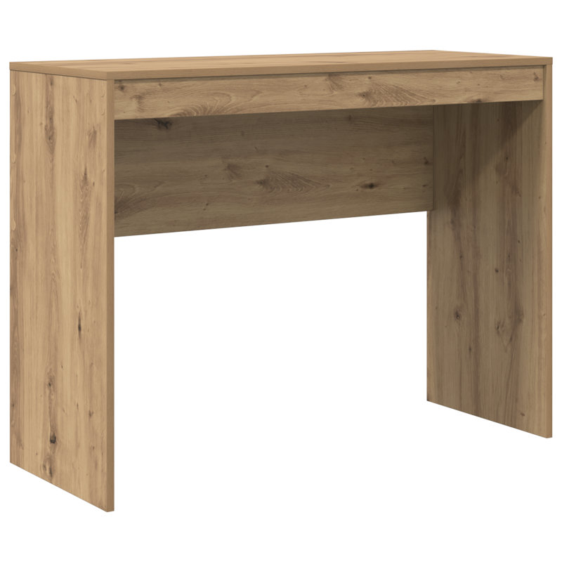 Writing Desk Particle Board 76 Cm, Artisan Oak, 76cm H x 100cm W x 40cm D