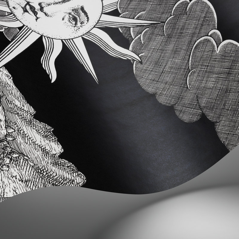 Fornasetti Senza Tempo II Wallpaper Roll, Charcoal