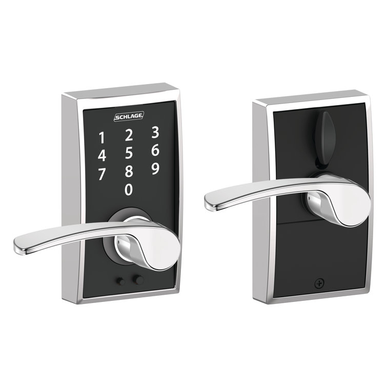 Schlage Touch Keyless Touchscreen Lever with Century Trim and Merano Lever