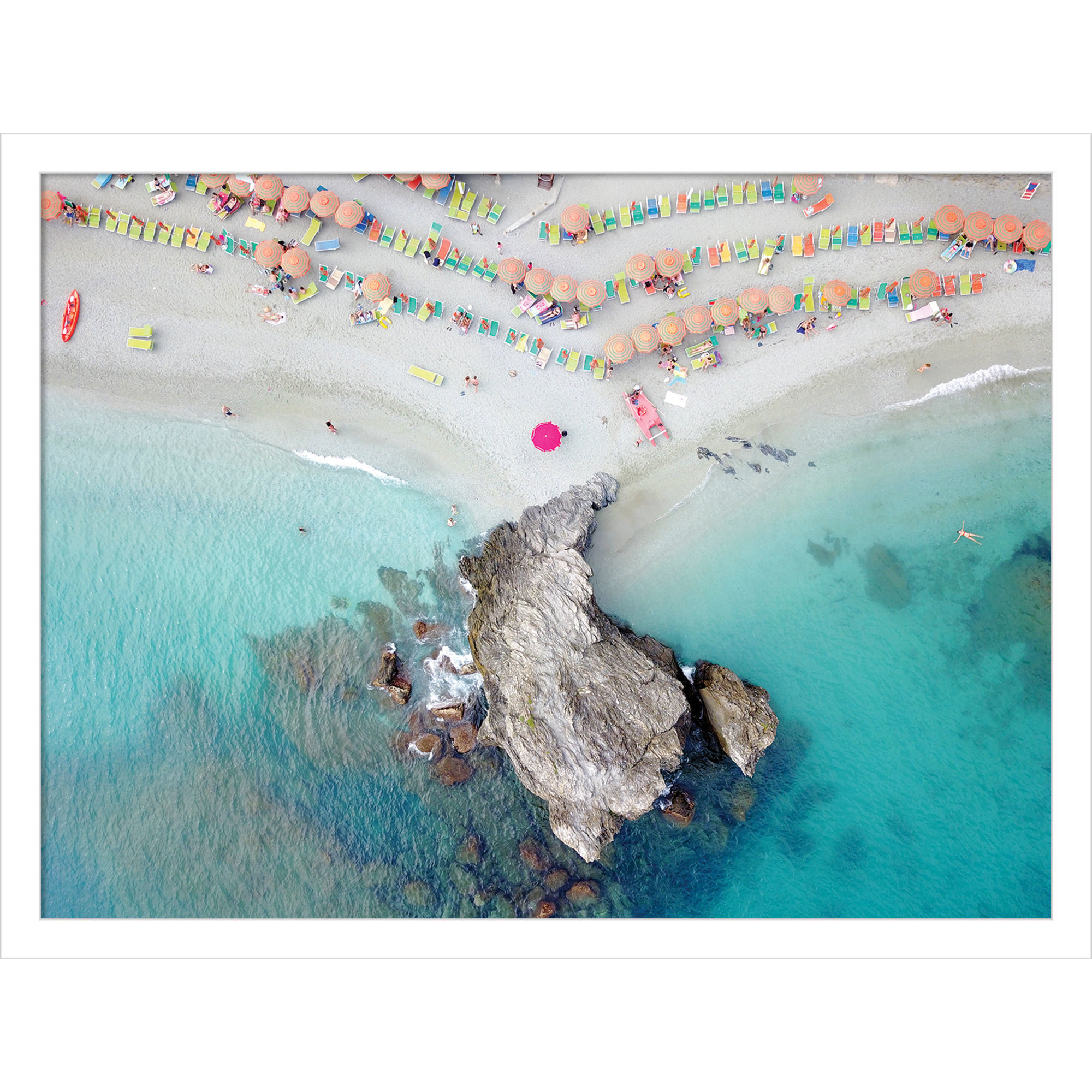 Monterosso 8, 16" H x 21" W, White
