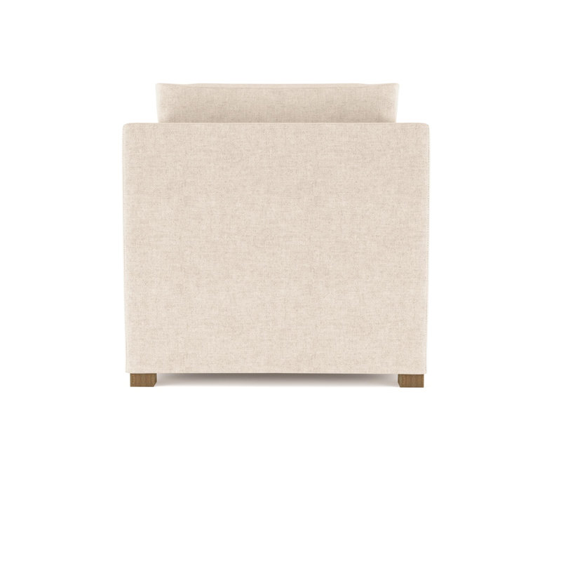 Madison Chaise Lounge, Plush Velvet Oyster, Weathered