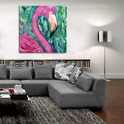 " Flamingo Portrait " by Estelle Grengs