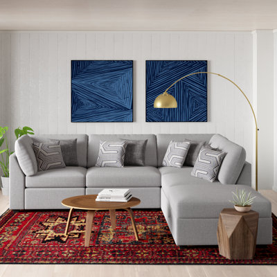 Blydenburgh 5 - Piece Upholstered Sectional