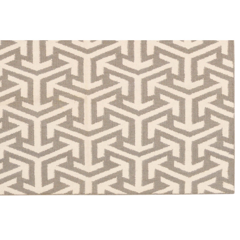 Geometric Hand Woven Area Rug, Rectangle 120 x 180cm