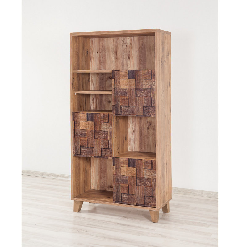 Izzo 155cm H x 80cm W Standard Bookcase