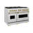 ZLINE Autograph Edition 48 in. 6.7 cu. ft. Classic Double Oven Gas Range with 8 Burner Cooktop-124892741-105283495