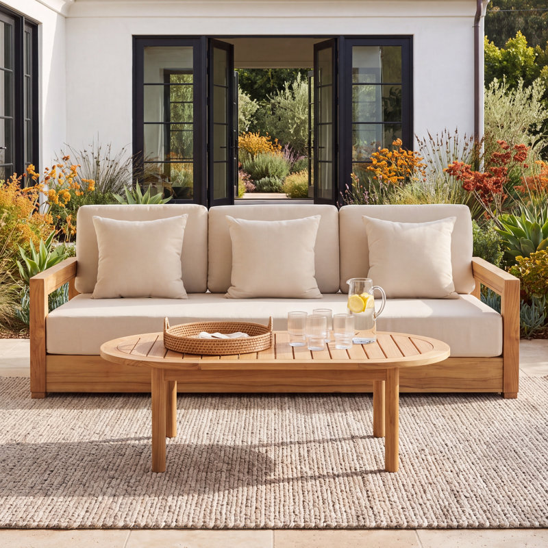 Melrose Outdoor Cushion Cover, Beige