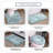 Elegance Bathroom Rugs Sets 4 Piece- Plush Bath Mat Set Quick-Dry Soft Microfiber Bathroom Mat with Rubber Backing, Absorbent Bathroom Rug Set, Washable Bath Rugs, Bath Mats, Turquoise-1537234182