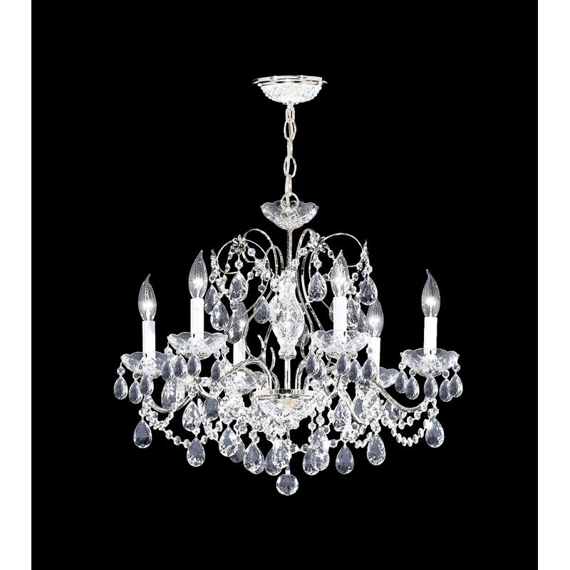 Regalia 6 - Light Chandelier, Chinese (K9), Clear, 18" H x 21" W x 21" D