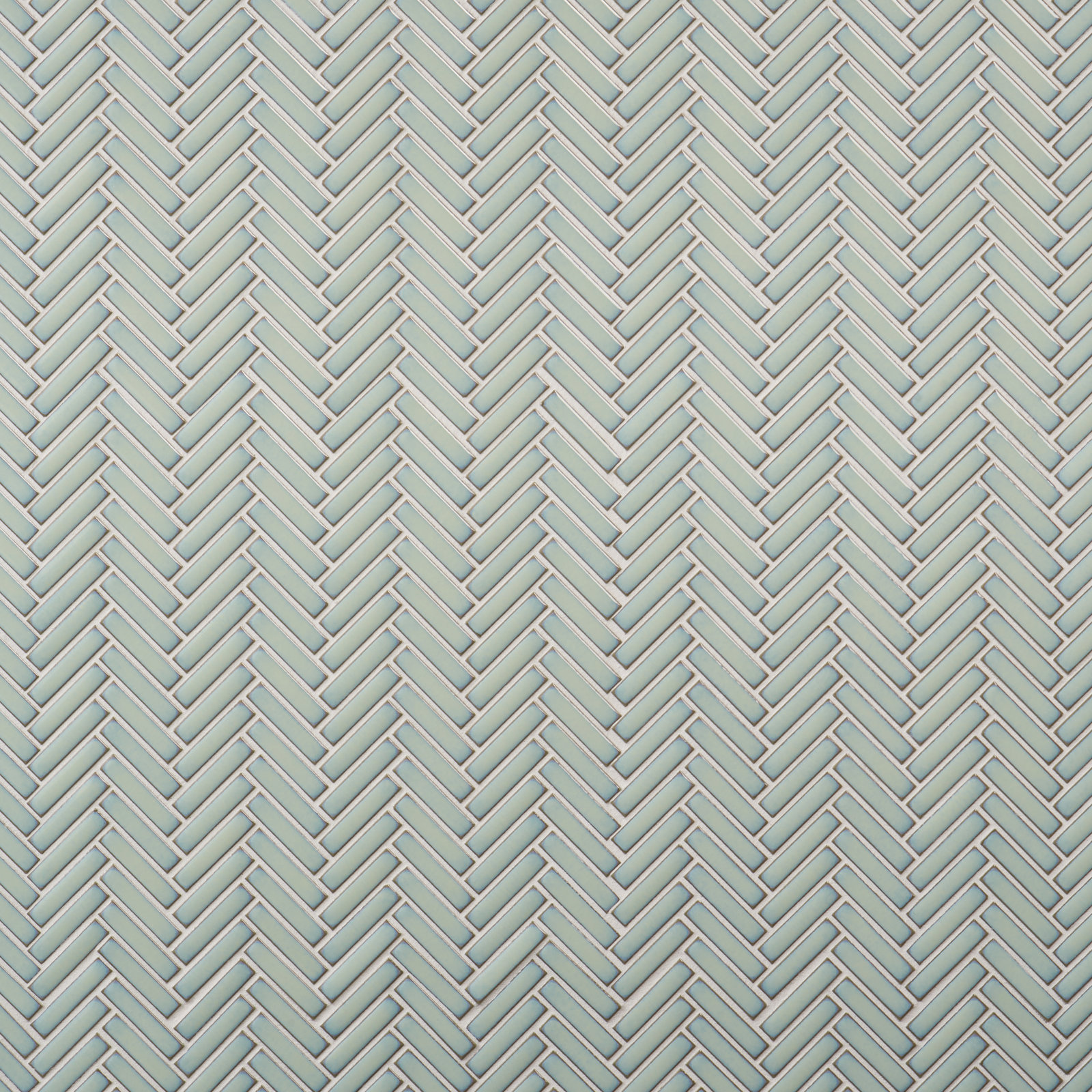 11" x 11" Porcelain Mosaic Tile, Mint Green