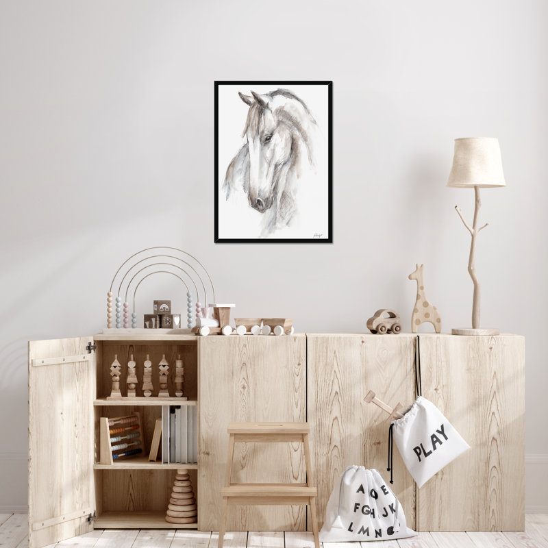 Equine Study II by Ethan Harper - Print, Black Framed Paper Print, 95cm H x 65cm W