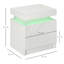 45cm W Engineered Wood Bedside Table
