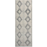 Wool Southwestern Area Rug in Gray