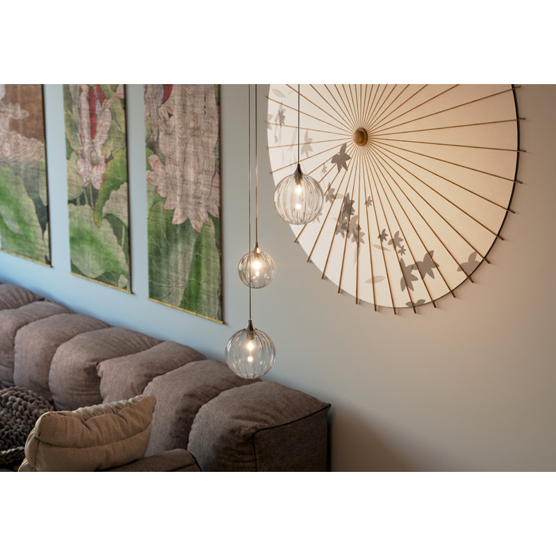 Vine 3 - Light Pendant, Satin Nickel