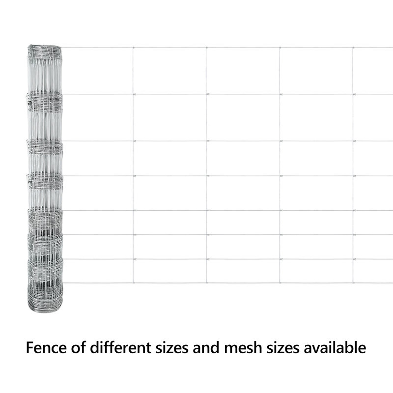 Vidaxl Field Fence Galvanised Steel, 100cm H x 5000cm W