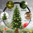 3FT Pre-Lit Tabletop Christmas Tree With 50 LED Lights, Timer Control, Burlap Base