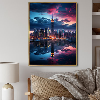 «Latrica Pink New York Empire State», reproduction sur toile